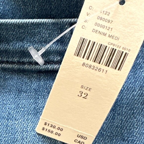 NWT The Colette Cropped High-Rise Wide-Leg Jeans by Maeve - Picture 3 of 4